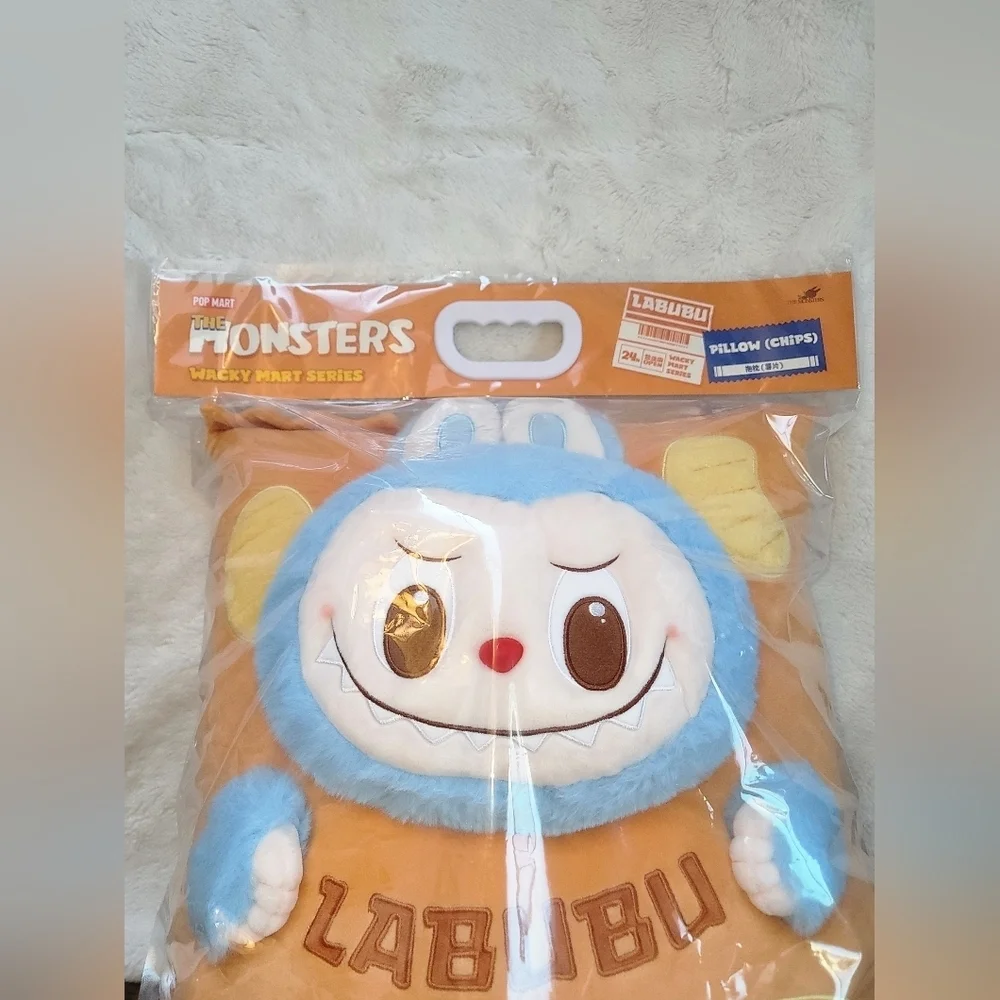 Labubu Wacky Mart Chips Pillow Plush – Pop Mart, BNIB